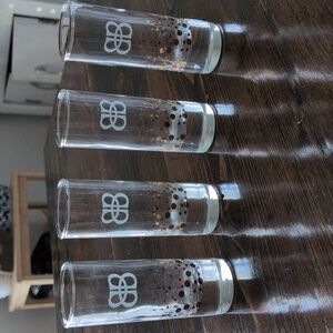 Bailey's Irish Cream New Rare Vintage Shot Glasses, Set of 4, Gold Accents